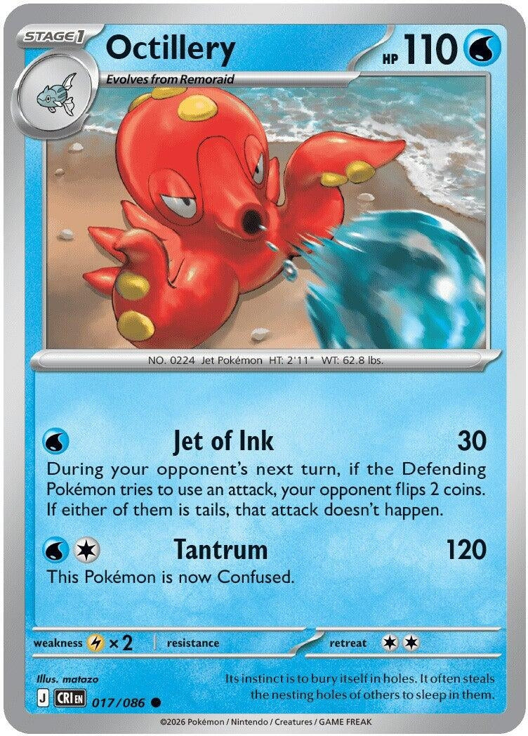 Image for Octillery (017/086) (ME04: Chaos Rising) - Pokemon