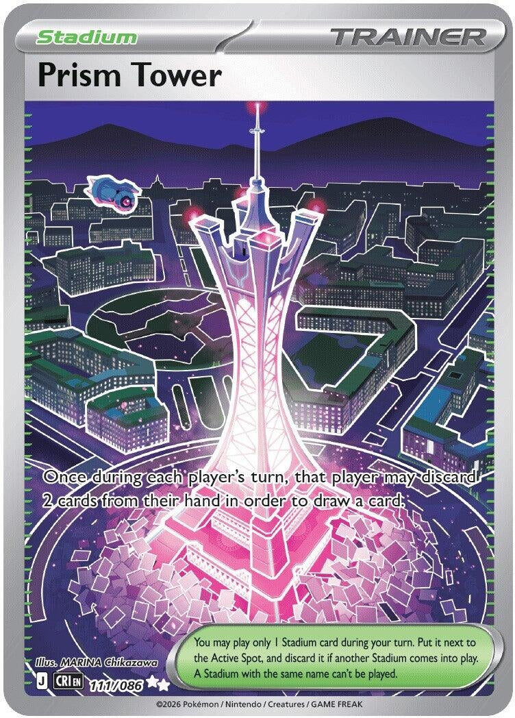 Image for Prism Tower (111/086) (ME04: Chaos Rising) - Pokemon