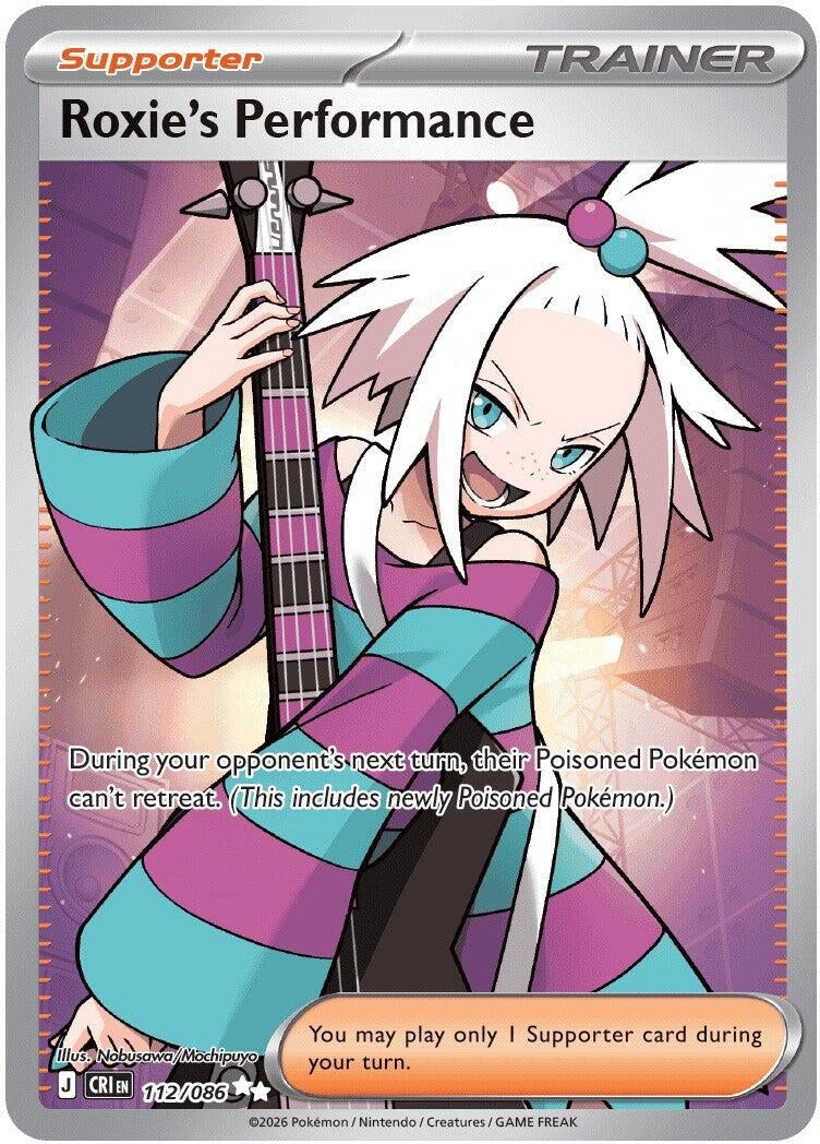Image for Roxie's Performance (112/086) (ME04: Chaos Rising) - Pokemon
