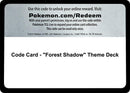 Image for Code Card - "Forest Shadow" Theme Deck (SM Base Set) (SM01) - Pokemon