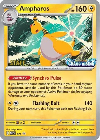 Image for Ampharos - 075 [Staff] (075) (ME: Mega Evolution Promo) (MEP) - Pokemon
