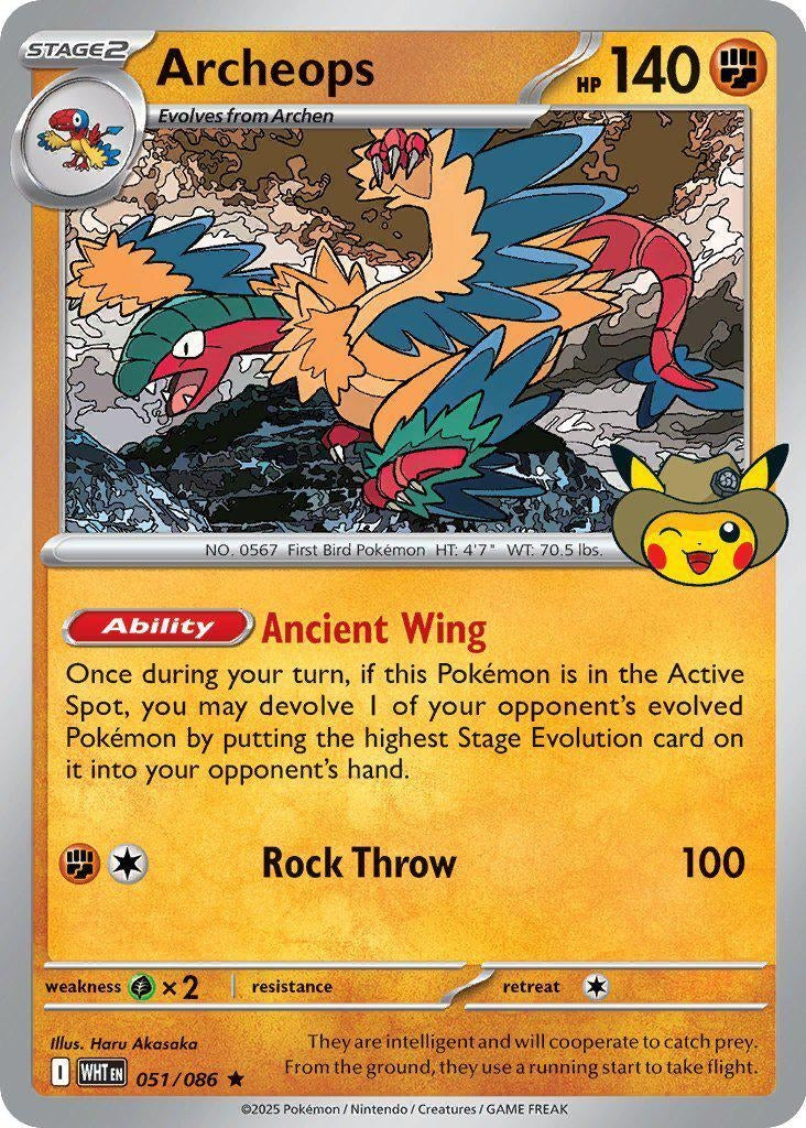 Image for Archeops - 051 (Fossil Museum Exclusive) (051/086) (Miscellaneous Cards & Products) (MCAP) - Pokemon