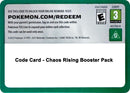 Image for Code Card - Chaos Rising Booster Pack (ME04: Chaos Rising) - Pokemon