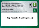 Image for Code Card - Mega Forces Tin [Mega Dragonite ex] (Miscellaneous Cards & Products) (MCAP) - Pokemon