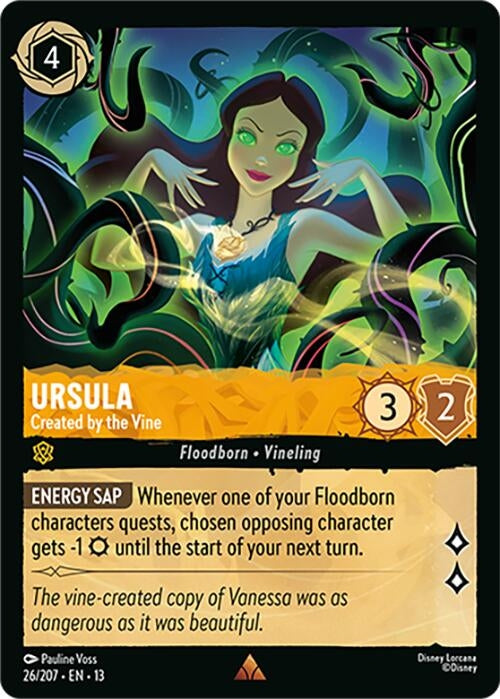 Image for Ursula - Created by the Vine (26/207) (Attack of the Vine!) (13) - Disney Lorcana