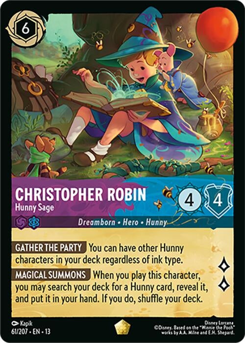 Image for Christopher Robin - Hunny Sage (61/207) (Attack of the Vine!) (13) - Disney Lorcana