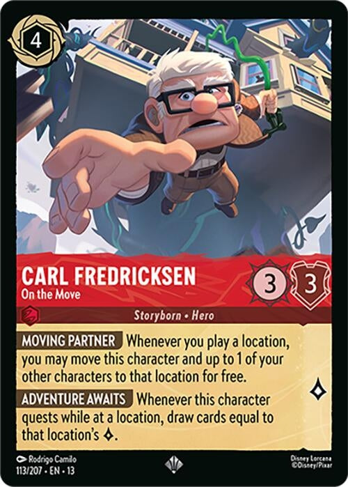 Image for Carl Fredricksen - On the Move (113/207) (Attack of the Vine!) (13) - Disney Lorcana