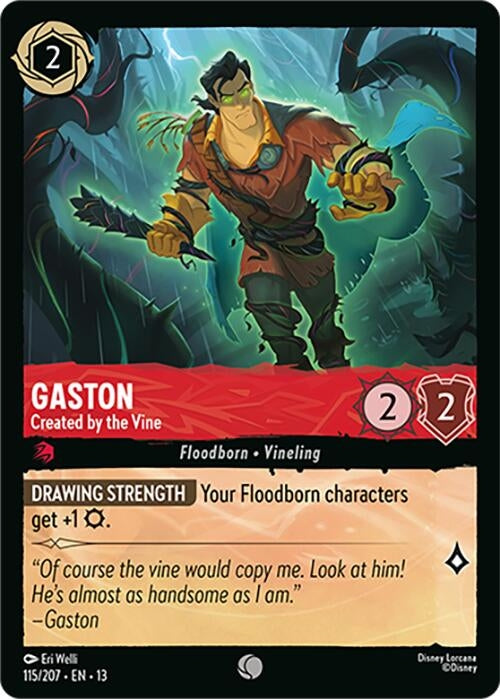 Image for Gaston - Created by the Vine (115/207) (Attack of the Vine!) (13) - Disney Lorcana