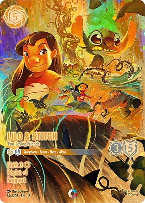 Image for Lilo & Stitch - Fun-Loving Friends (Iconic) (244/207) (Attack of the Vine!) (13) - Disney Lorcana