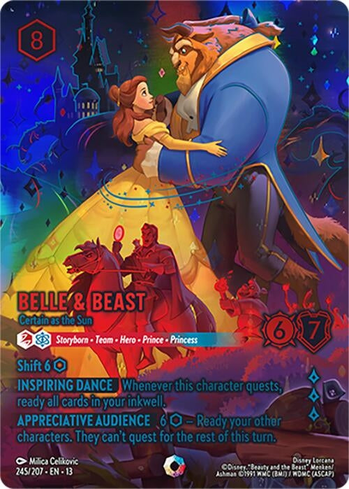Image for Belle & Beast - Certain as the Sun (Iconic) (245/207) (Attack of the Vine!) (13) - Disney Lorcana