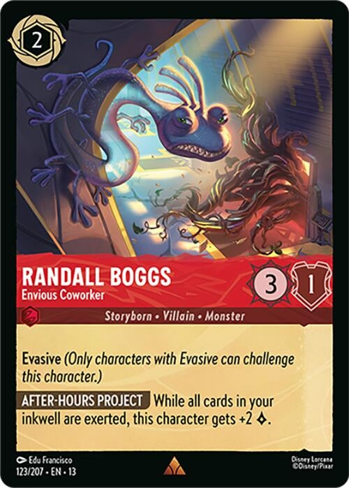 Image for Randall Boggs - Envious Coworker (123/207) (Attack of the Vine!) (13) - Disney Lorcana