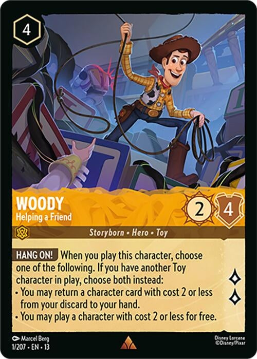 Image for Woody - Helping a Friend (1/207) (Attack of the Vine!) (13) - Disney Lorcana