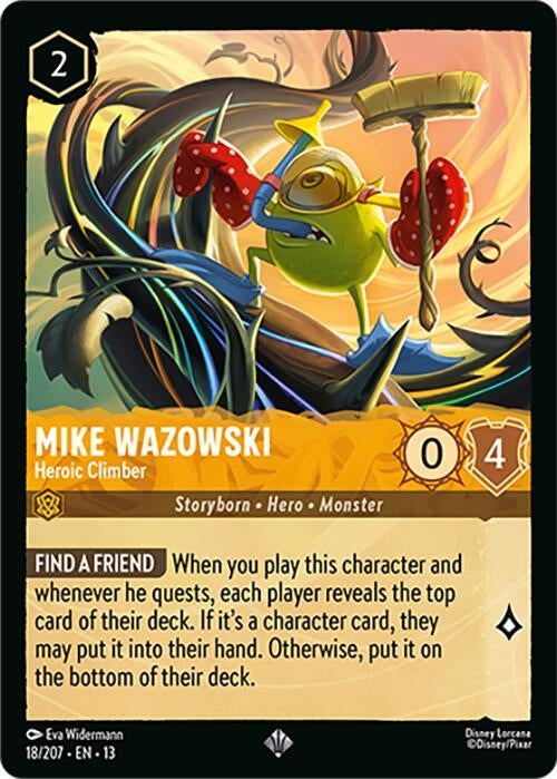 Image for Mike Wazowski - Heroic Climber (18/207) (Attack of the Vine!) (13) - Disney Lorcana