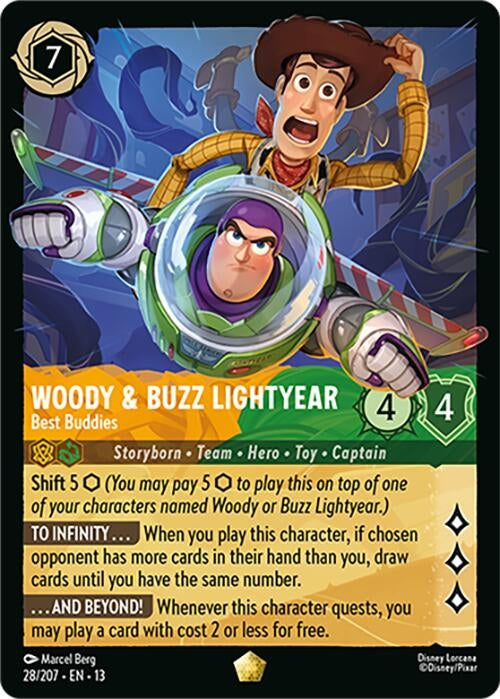 Image for Woody & Buzz Lightyear - Best Buddies (28/207) (Attack of the Vine!) (13) - Disney Lorcana