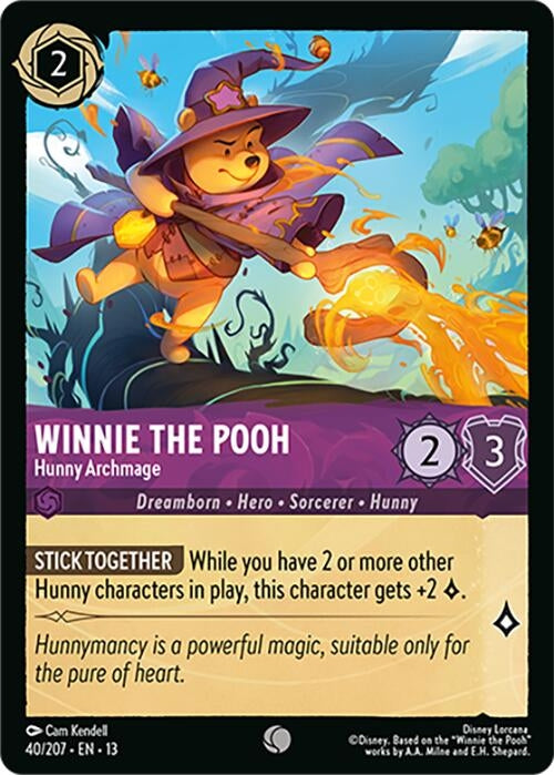 Image for Winnie the Pooh - Hunny Archmage (40/207) (Attack of the Vine!) (13) - Disney Lorcana