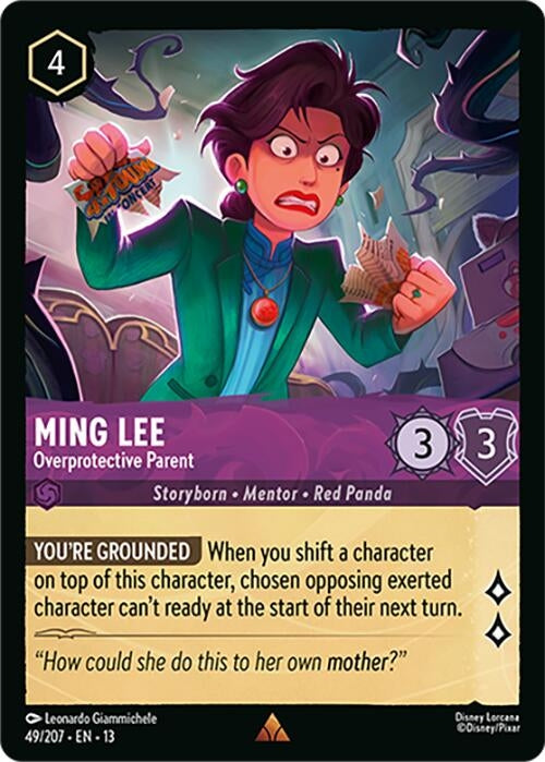 Image for Ming Lee - Overprotective Parent (49/207) (Attack of the Vine!) (13) - Disney Lorcana