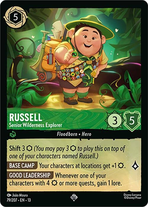 Image for Russell - Senior Wilderness Explorer (79/207) (Attack of the Vine!) (13) - Disney Lorcana