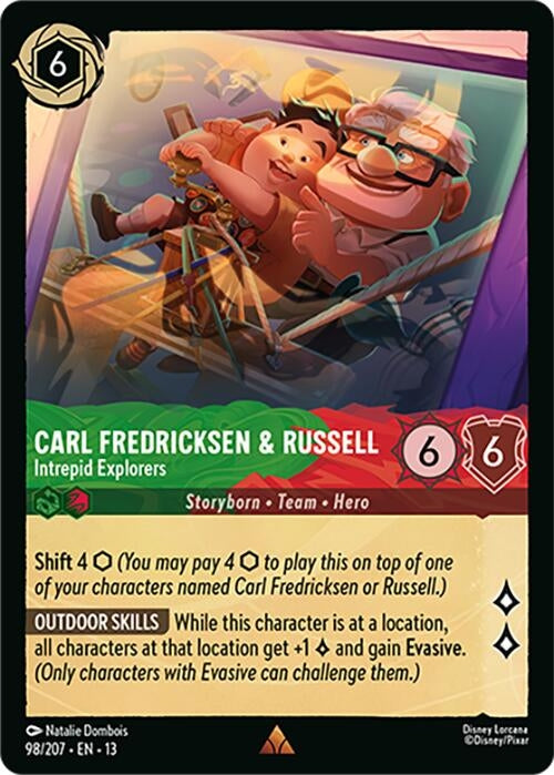 Image for Carl Fredricksen & Russell - Intrepid Explorers (98/207) (Attack of the Vine!) (13) - Disney Lorcana