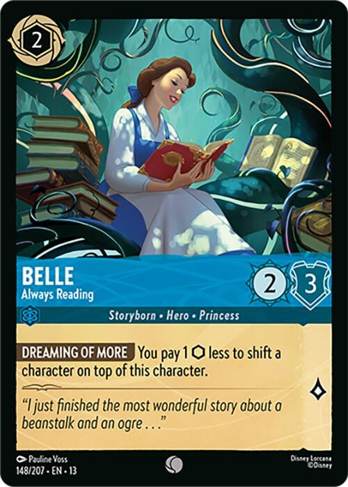 Image for Belle - Always Reading (148/207) (Attack of the Vine!) (13) - Disney Lorcana