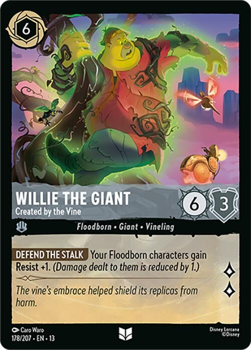 Image for Willie the Giant - Created by the Vine (178/207) (Attack of the Vine!) (13) - Disney Lorcana
