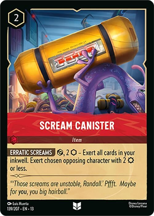 Image for Scream Canister (139/207) (Attack of the Vine!) (13) - Disney Lorcana