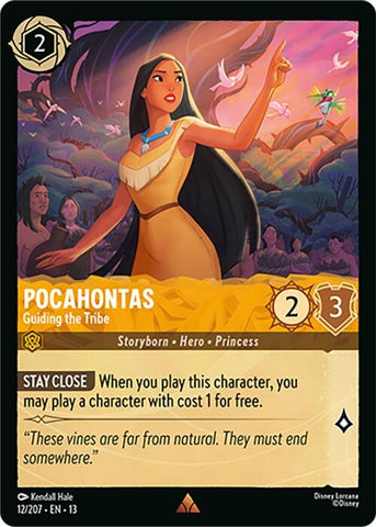 Image for Pocahontas - Guiding the Tribe (12/207) (Attack of the Vine!) (13) - Disney Lorcana