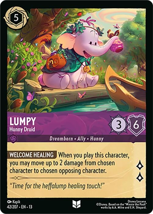 Image for Lumpy - Hunny Druid (42/207) (Attack of the Vine!) (13) - Disney Lorcana