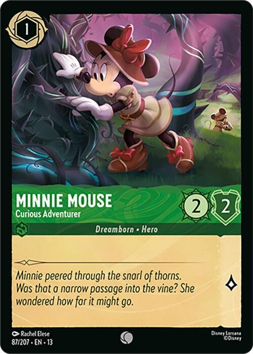 Image for Minnie Mouse - Curious Adventurer (87/207) (Attack of the Vine!) (13) - Disney Lorcana