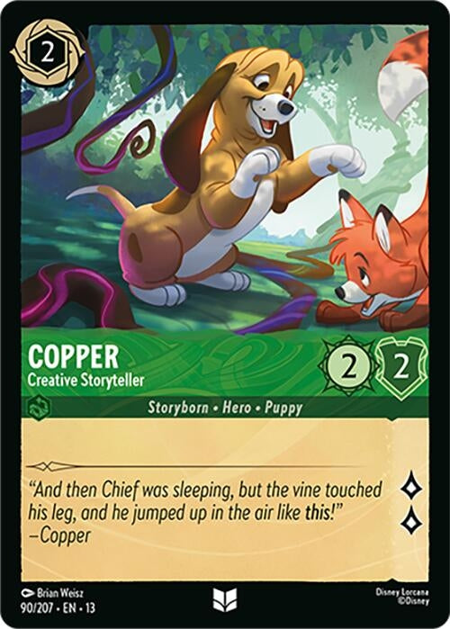 Image for Copper - Creative Storyteller (90/207) (Attack of the Vine!) (13) - Disney Lorcana