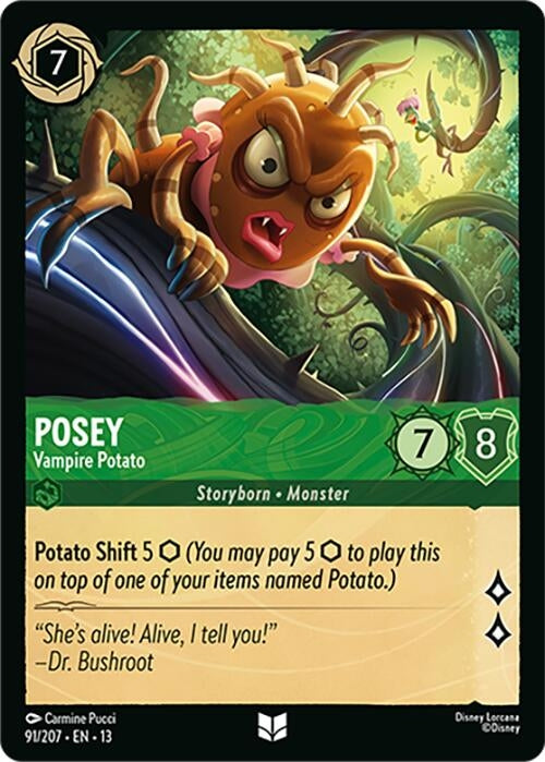 Image for Posey - Vampire Potato (91/207) (Attack of the Vine!) (13) - Disney Lorcana