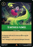Image for To Wither a Flower (101/207) (Attack of the Vine!) (13) - Disney Lorcana