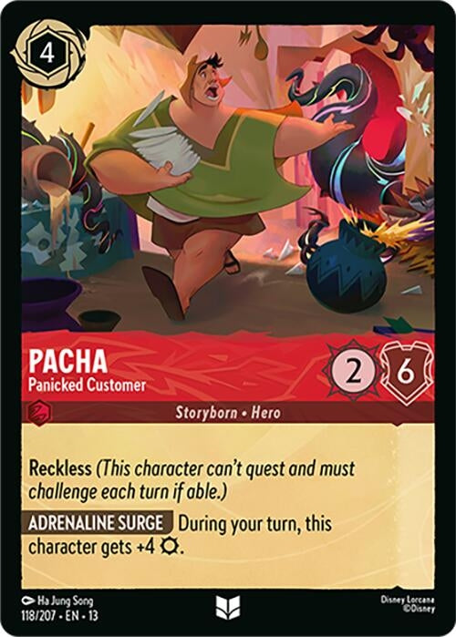 Image for Pacha - Panicked Customer (118/207) (Attack of the Vine!) (13) - Disney Lorcana