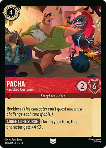 Image for Pacha - Panicked Customer (118/207) (Attack of the Vine!) (13) - Disney Lorcana