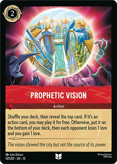 Image for Prophetic Vision (137/207) (Attack of the Vine!) (13) - Disney Lorcana