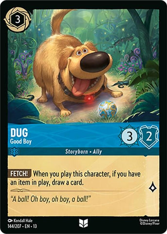 Image for Dug - Good Boy (144/207) (Attack of the Vine!) (13) - Disney Lorcana