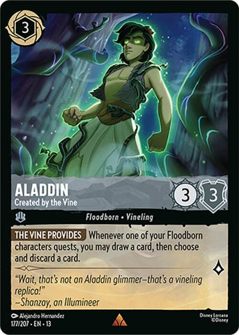 Image for Aladdin - Created by the Vine (177/207) (Attack of the Vine!) (13) - Disney Lorcana
