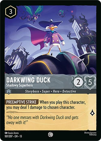 Image for Darkwing Duck - Shadowy Superhero (187/207) (Attack of the Vine!) (13) - Disney Lorcana