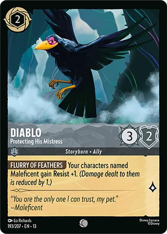 Image for Diablo - Protecting His Mistress (193/207) (Attack of the Vine!) (13) - Disney Lorcana