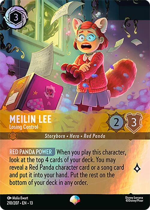 Image for Meilin Lee - Losing Control (Epic) (210/207) (Attack of the Vine!) (13) - Disney Lorcana