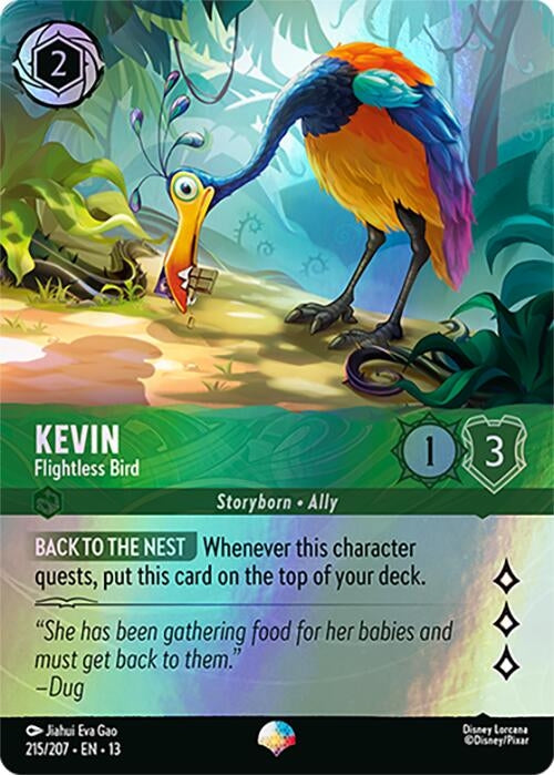 Image for Kevin - Flightless Bird (Epic) (215/207) (Attack of the Vine!) (13) - Disney Lorcana