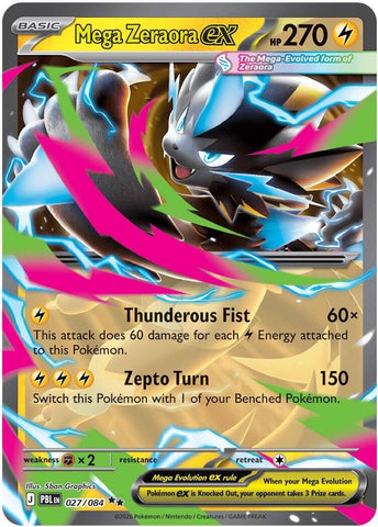 Image for Mega Zeraora ex (027/084) (ME05: Pitch Black) (PBL) - Pokemon