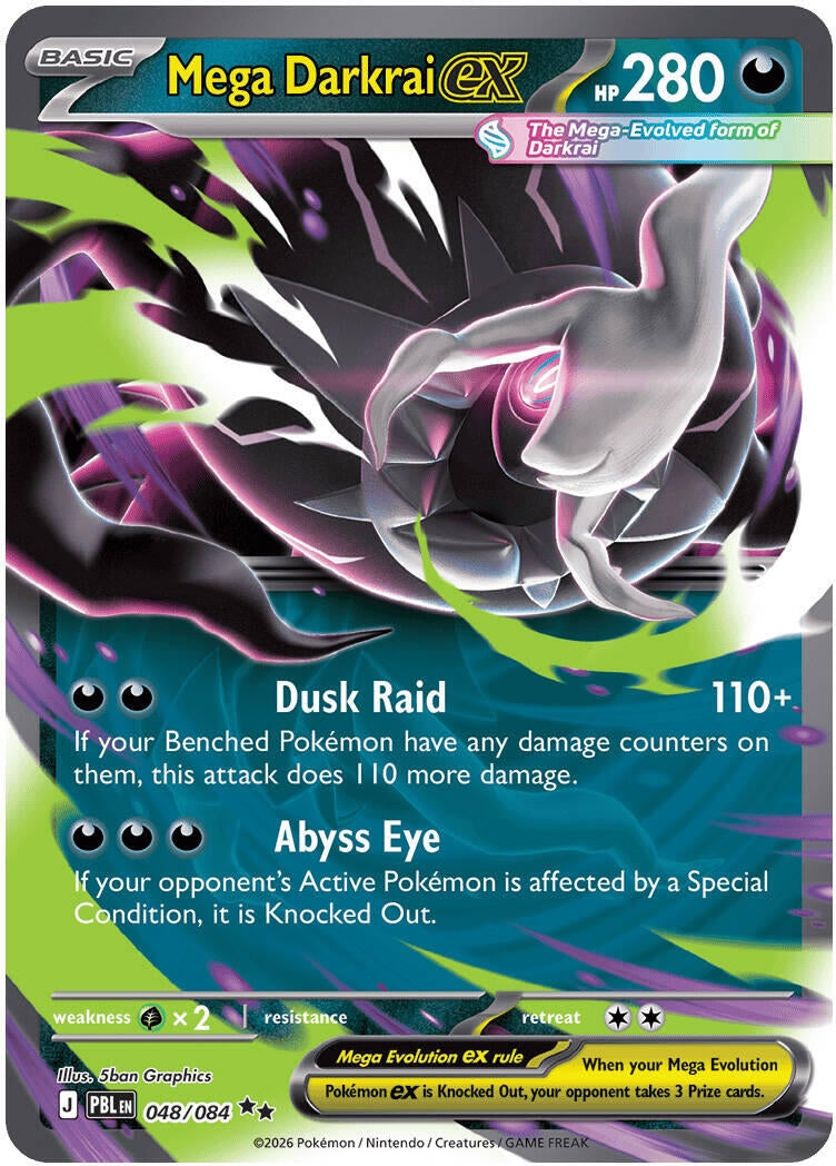 Mega Darkrai ex (048/084) (ME05: Pitch Black) Pokemon