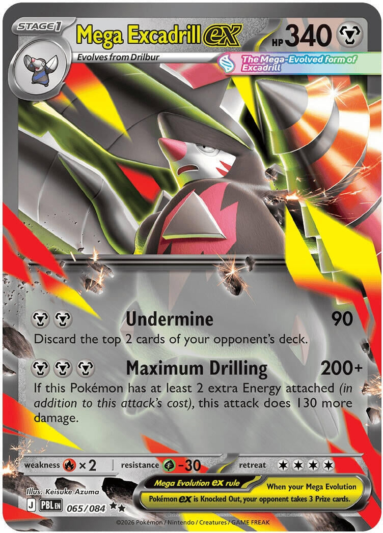 Mega Excadrill ex (065/084) (ME05: Pitch Black) Pokemon