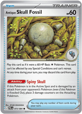 Image for Antique Skull Fossil (073/084) (ME05: Pitch Black) (PBL) - Pokemon