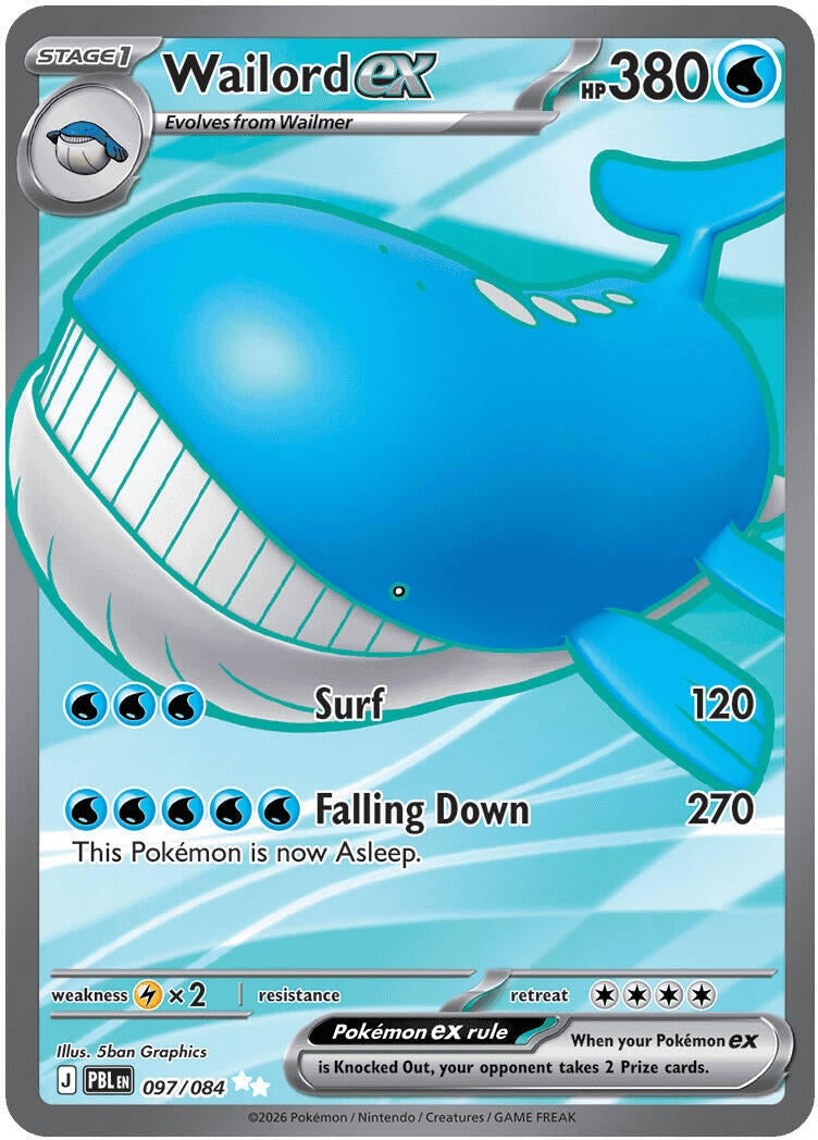 Wailord ex (097/084) (ME05: Pitch Black) Pokemon