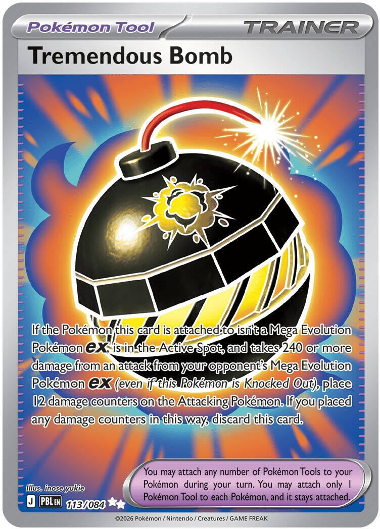 Tremendous Bomb (113/084) (ME05: Pitch Black) Pokemon