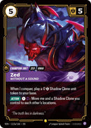 Image for Zed, Without a Sound (Alternate Art) (112a/166) (Vendetta) (VEN) - Riftbound: League of Legends Trading Card Game