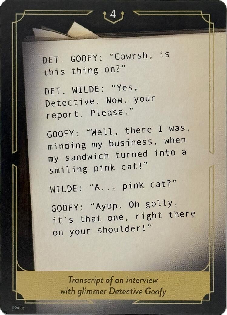 Image for Whispers in the Well Case File Cards (4 of 18) - Disney Lorcana