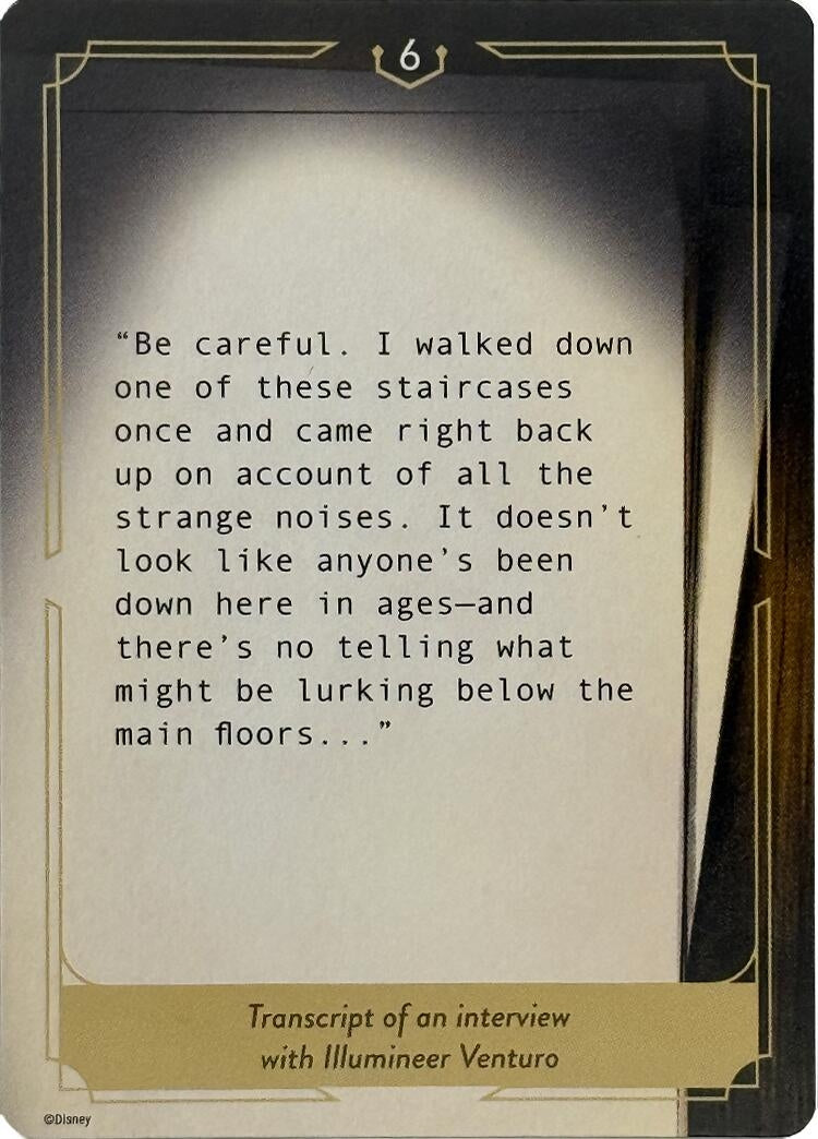 Image for Whispers in the Well Case File Cards (6 of 18) - Disney Lorcana