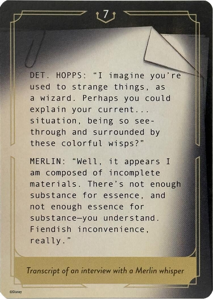 Image for Whispers in the Well Case File Cards (7 of 18) - Disney Lorcana